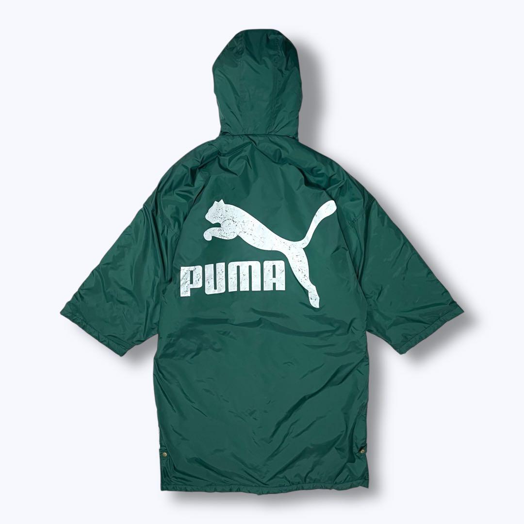 90s PUMA ベンチコート 裏ボア 緑 読売 ヴェルディ川崎 三浦知良 カズ