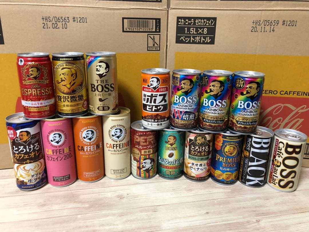 ■歴代サントリーBOSS（空缶）