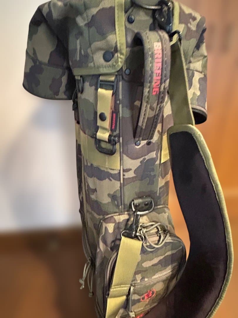 ブリーフィング　キャディバッグ　CR-8 グリーン　　カモフラージュ柄