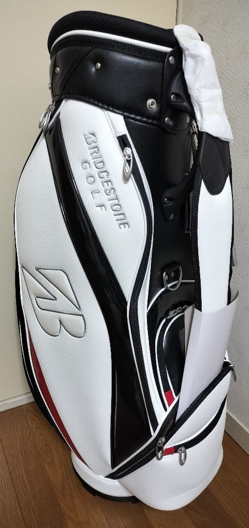 【新品】ブリヂストン キャディバッグ　ホワイト BRIDGESTONE