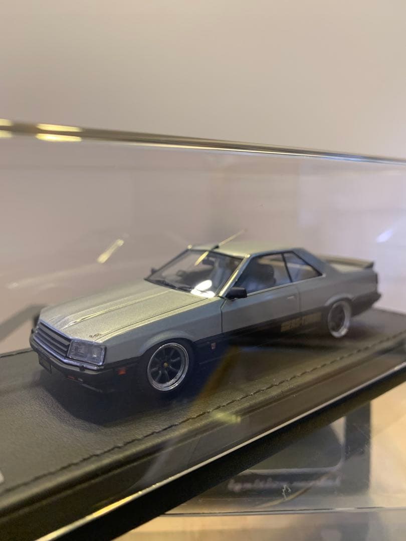 紅あづまIG 1/43 スカイライン　RSターボ　R30 シルバー