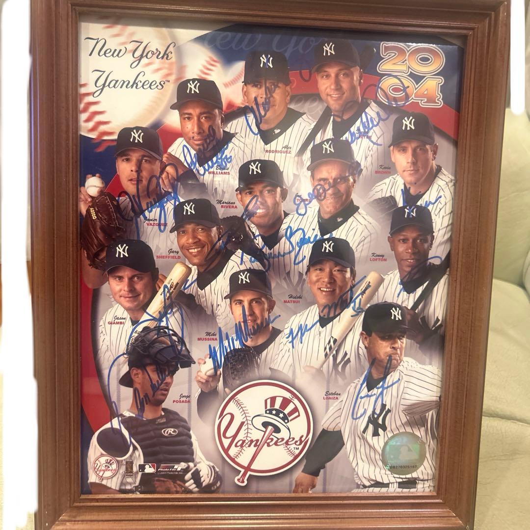 S*N様 2004年ニューヨーク・ヤンキース サイン入り写真