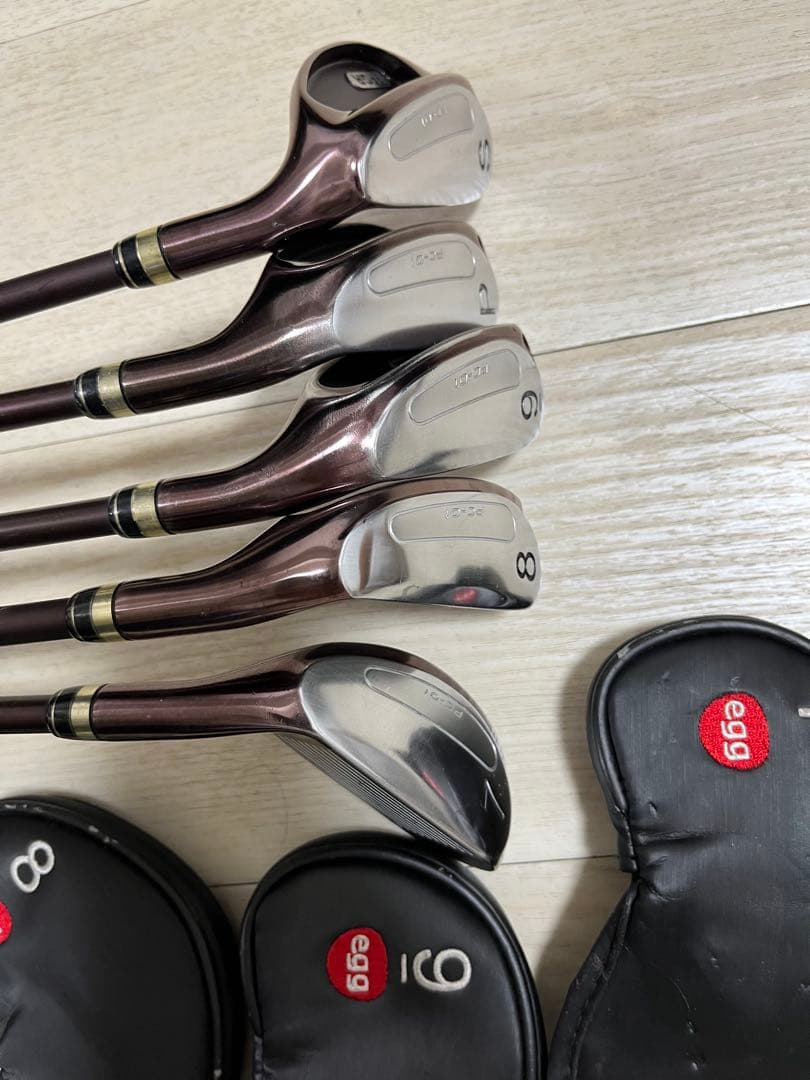 レディース！ぶっ飛び名器！PRGR egg PC-01アイアン5本M-30(L)