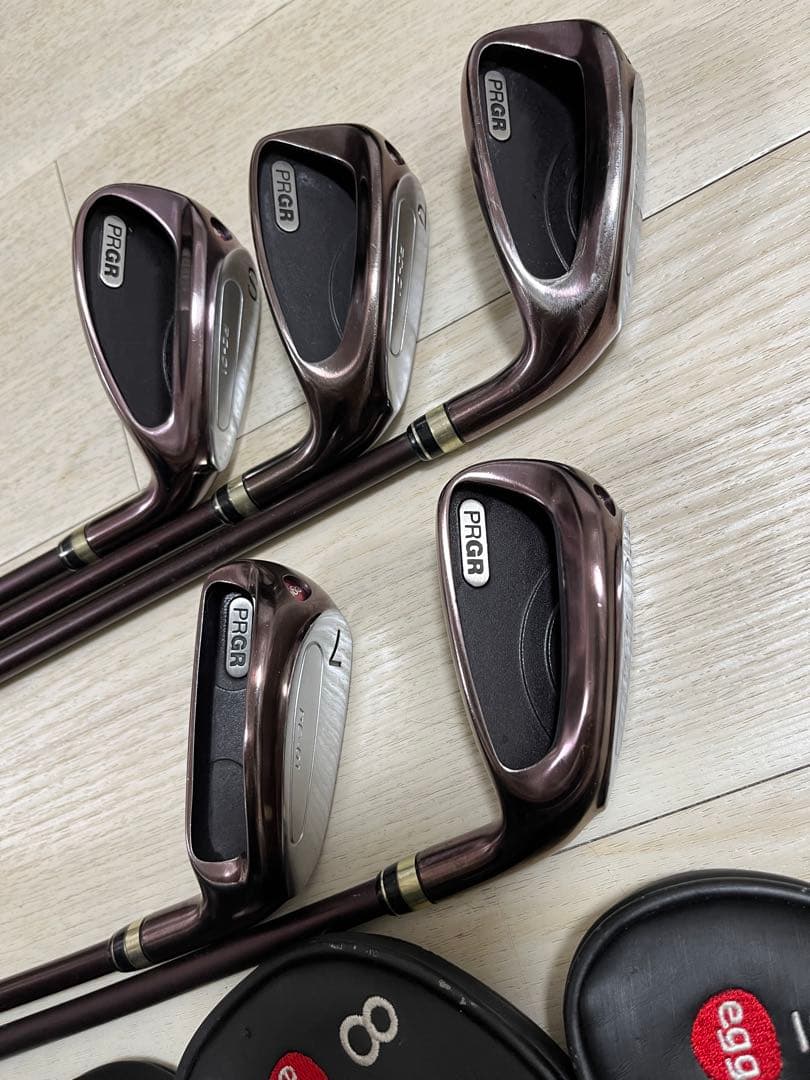 レディース！ぶっ飛び名器！PRGR egg PC-01アイアン5本M-30(L)