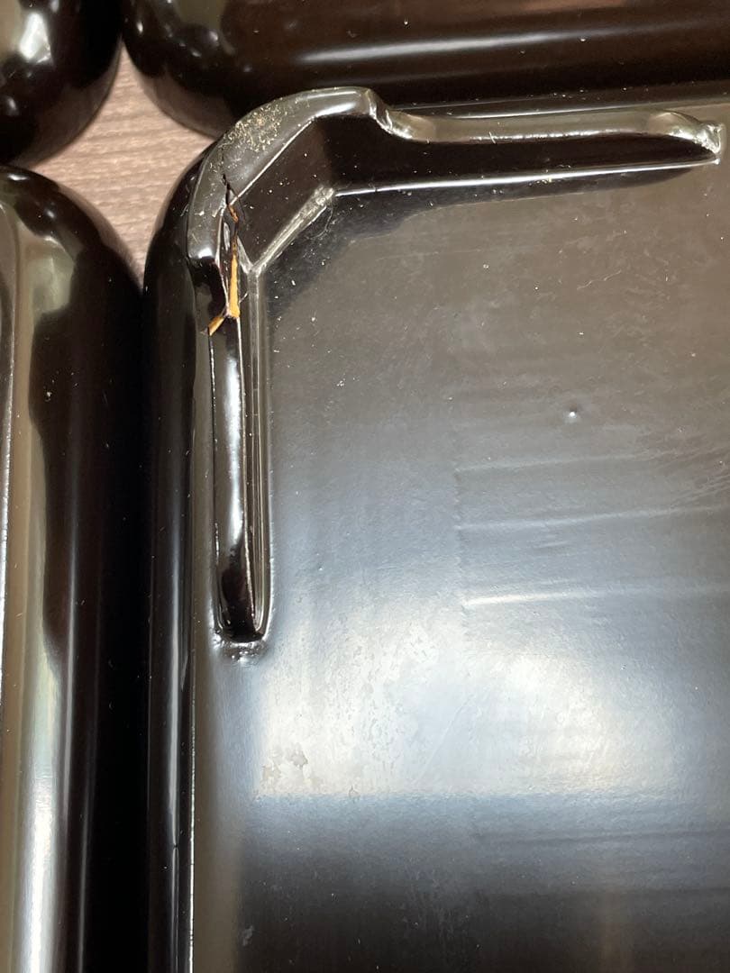 【現状品】輪島塗 漆器 黒 足付き膳 御膳 金彩 松 18客 レトロ 割烹屋