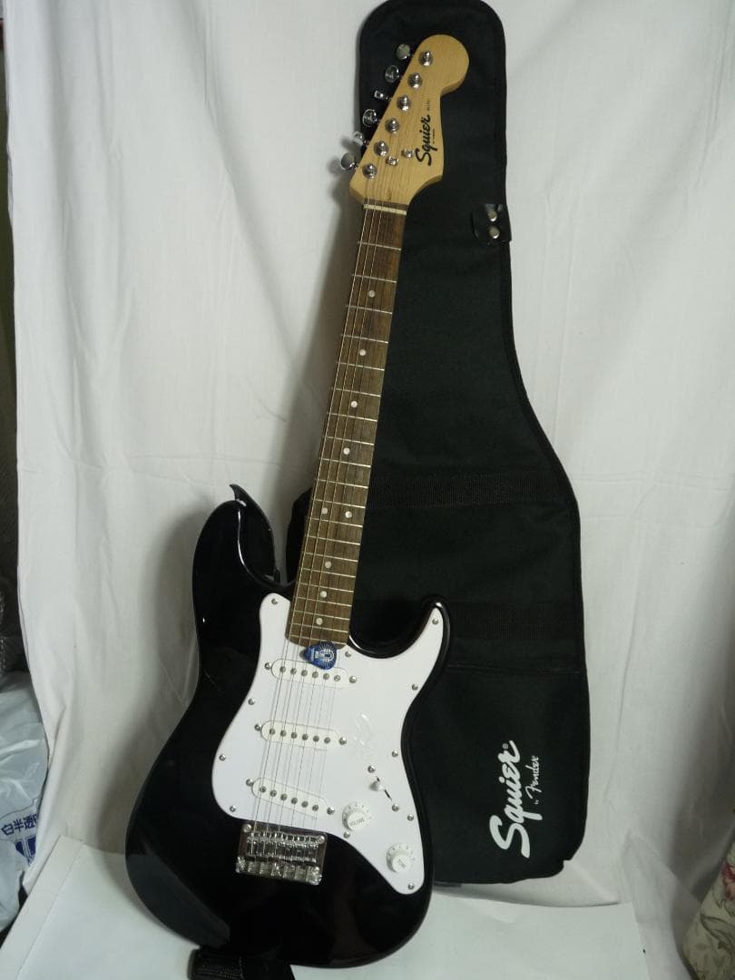 フェンダー Squier mini ブラック ギターケース付き