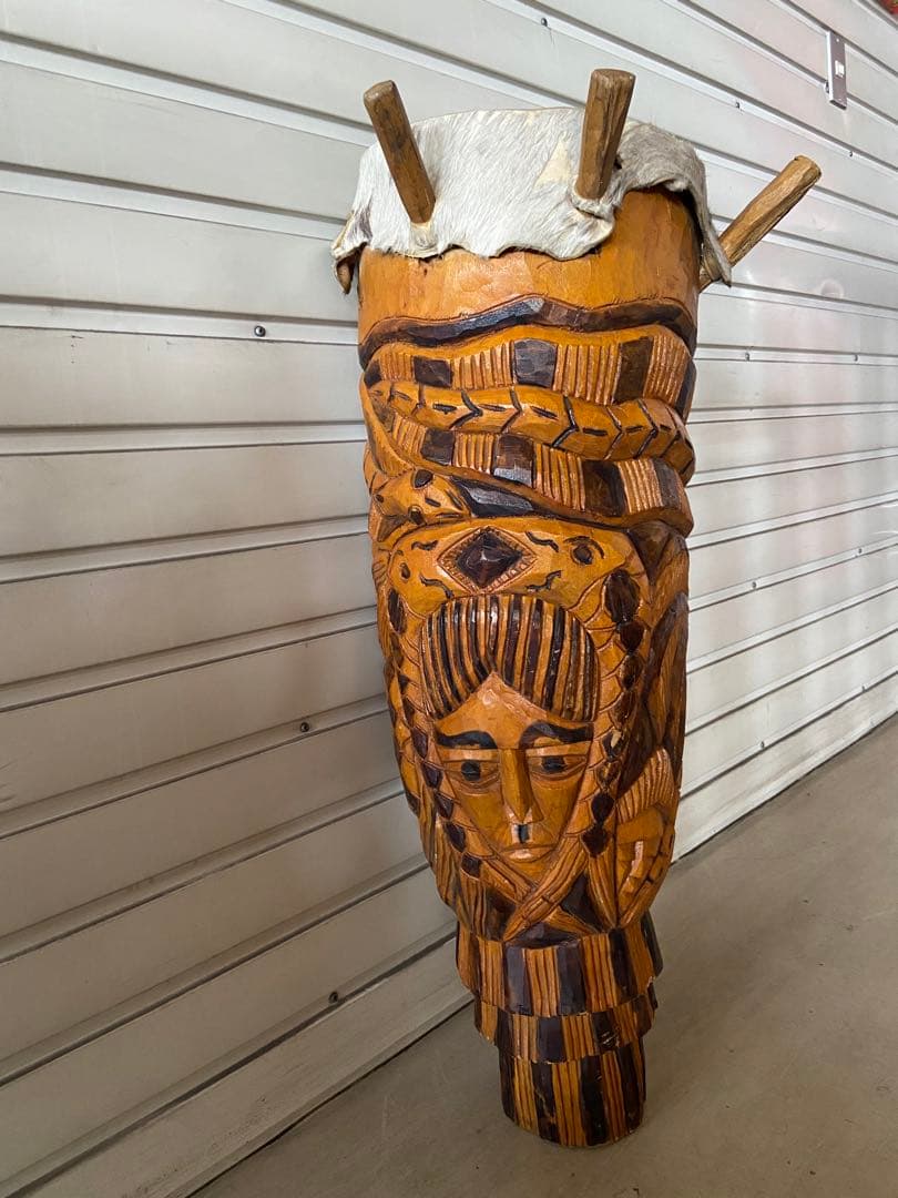 アフリカ　セネガル　大型　太鼓　ドラム　パンロゴ　ガーナ　楽器