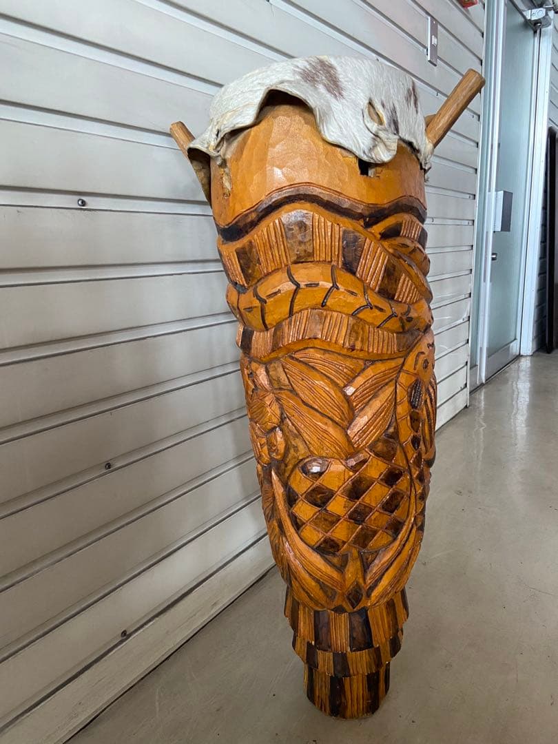 アフリカ　セネガル　大型　太鼓　ドラム　パンロゴ　ガーナ　楽器