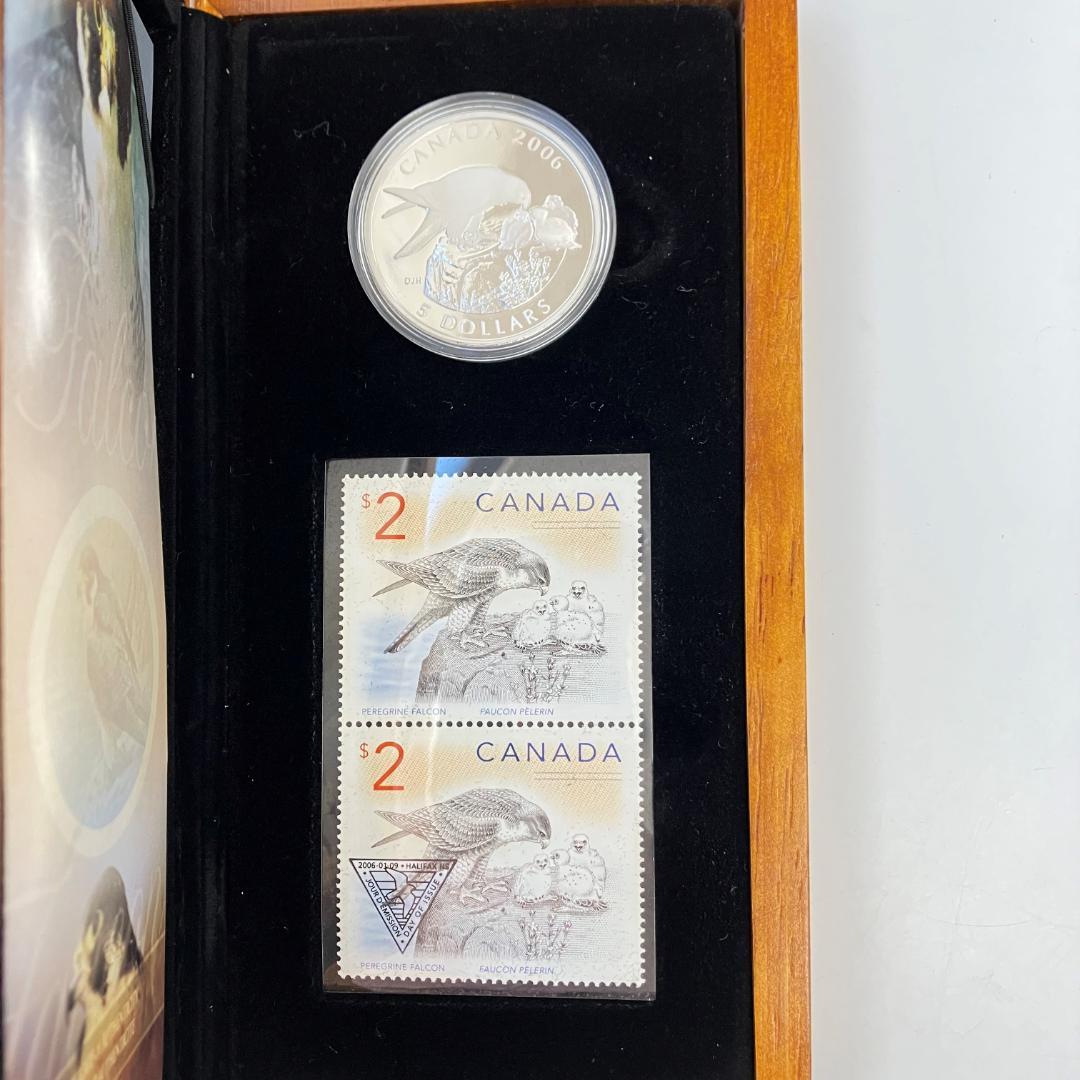 カナダ造幣局発行　ハヤブサ記念＆切手セット 2006年
