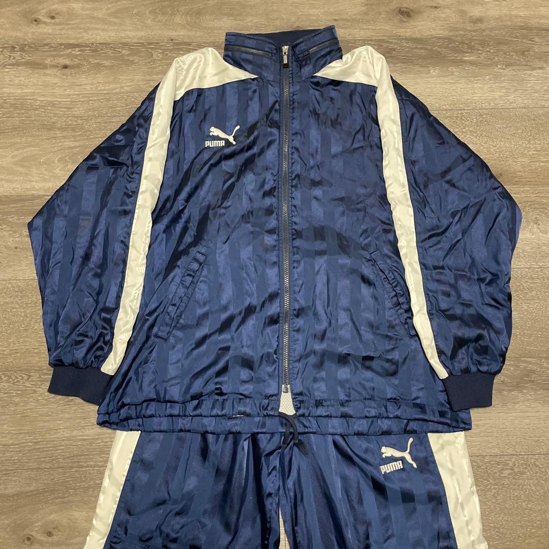 2000年代 PUMAロゴ刺繍 Nylon Jacket Pant セットアップ