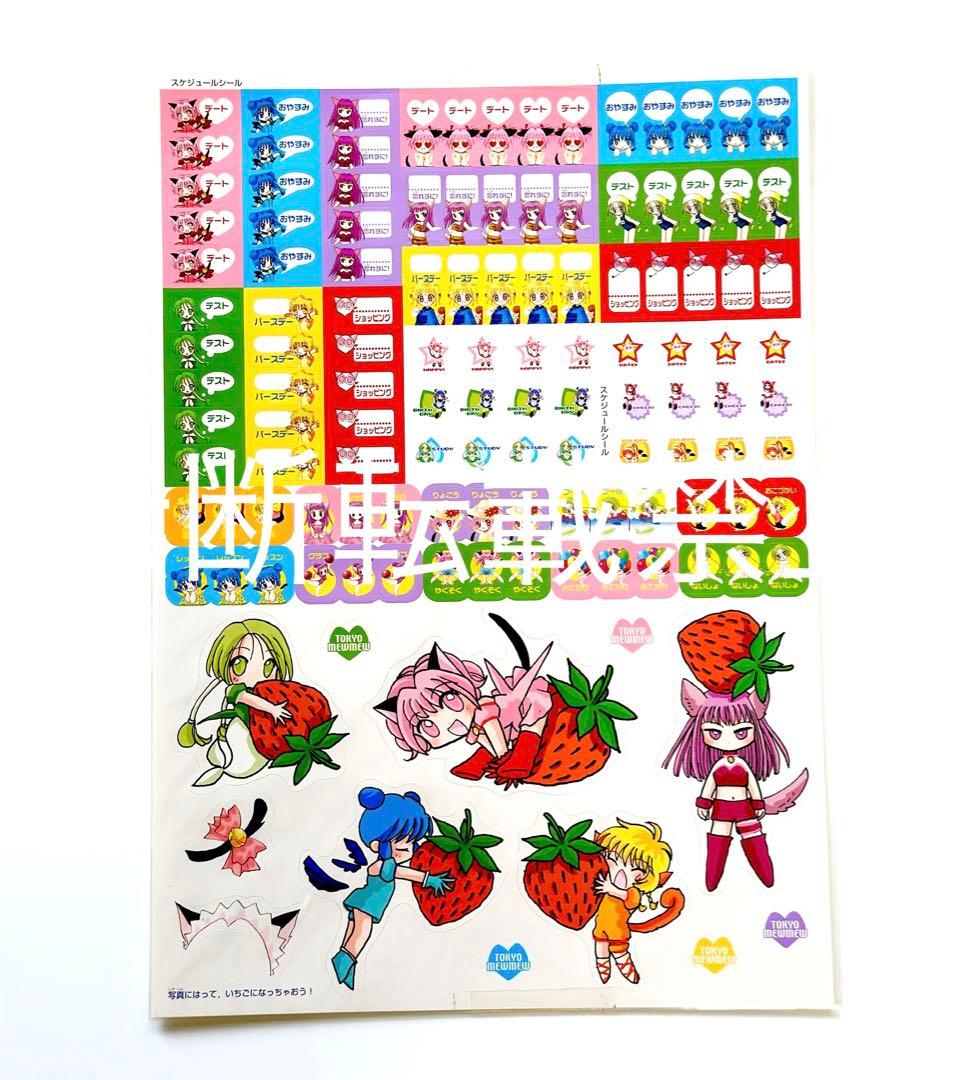 【未使用】東京ミュウミュウ 当時 描き下ろし 壁掛けカレンダー 征海未亜