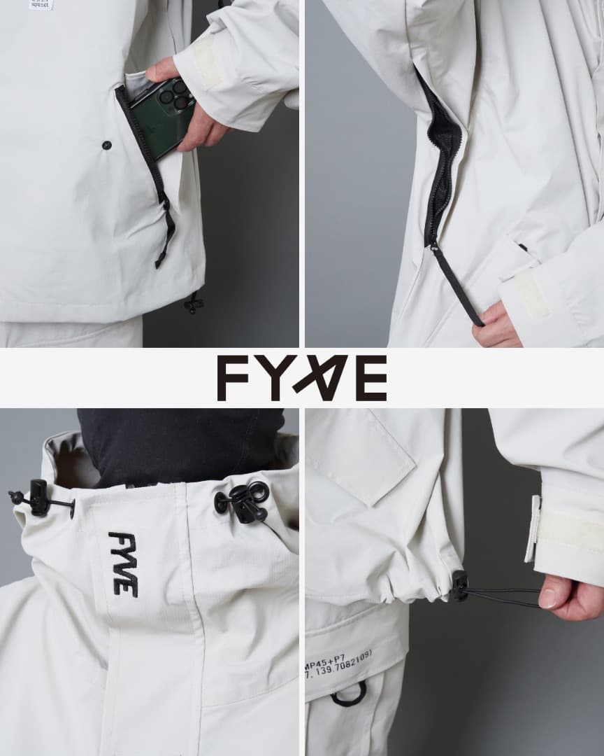 FYVE スノーボードウェア 日本限定 新品 セットアップ ［新品］L グレイ