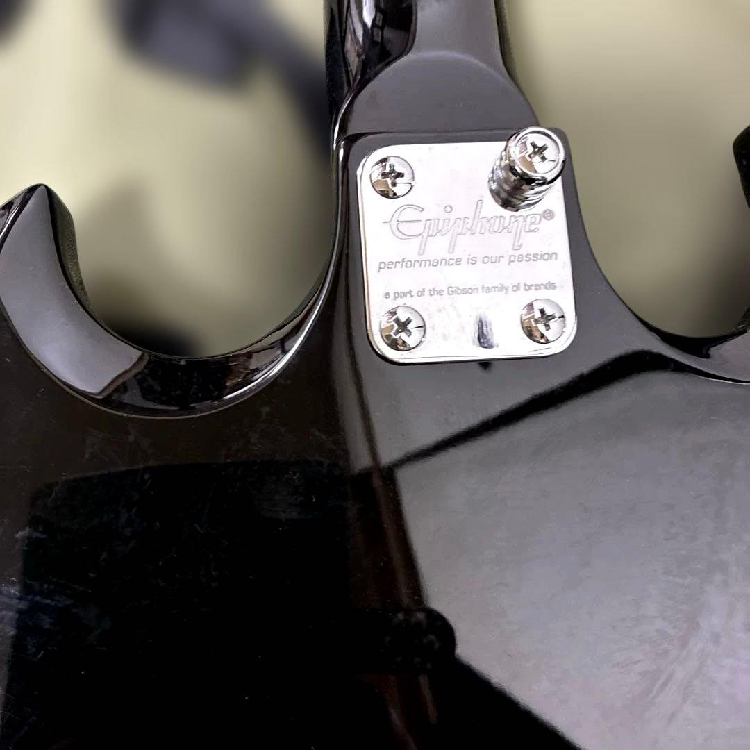 Epiphone SGスタイル エレキギター ブラック　極美品　ケース付き