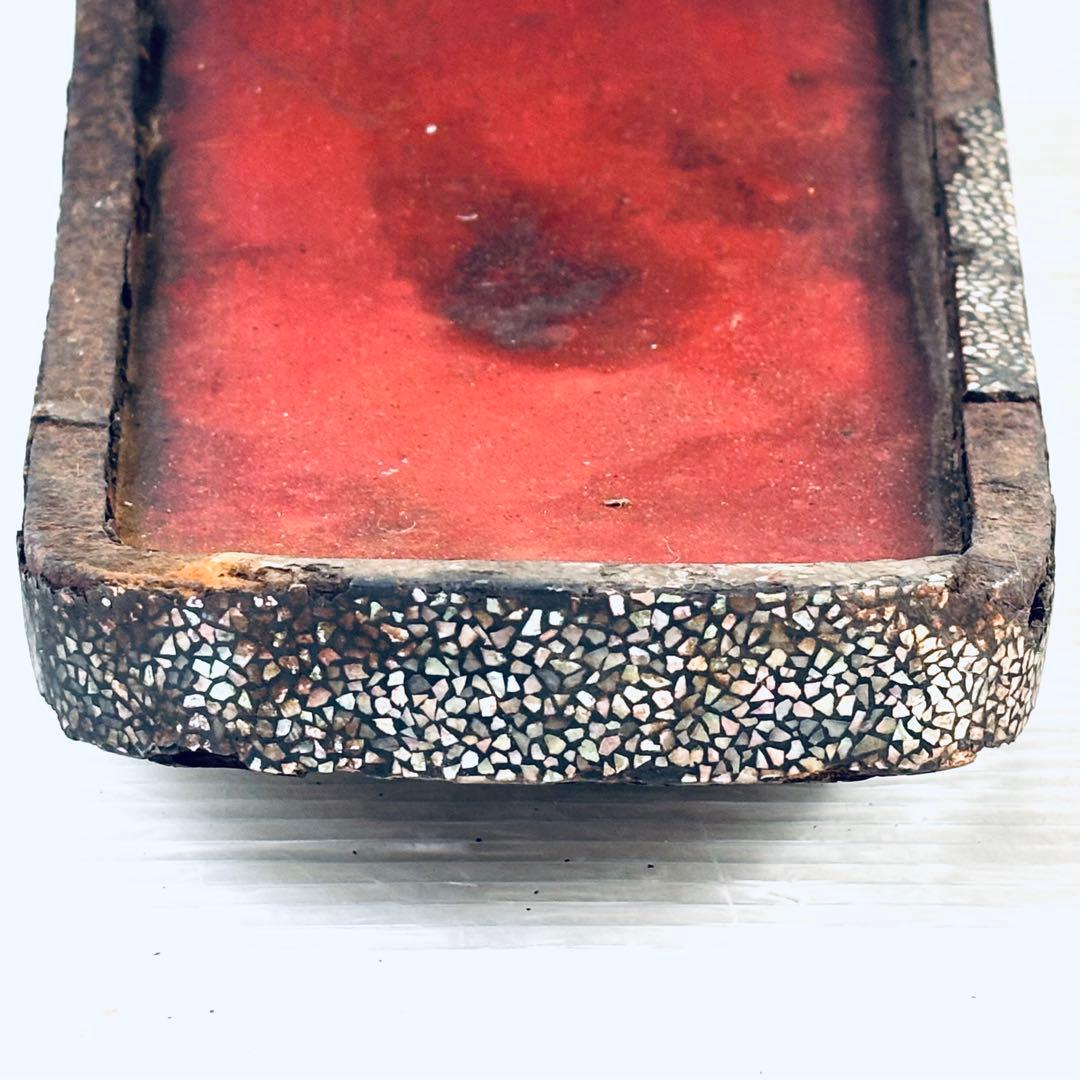 【希少品】鎧　あぶみ　馬具　武具　江戸時代　螺鈿　家紋　古鉄地　古美術　時代物