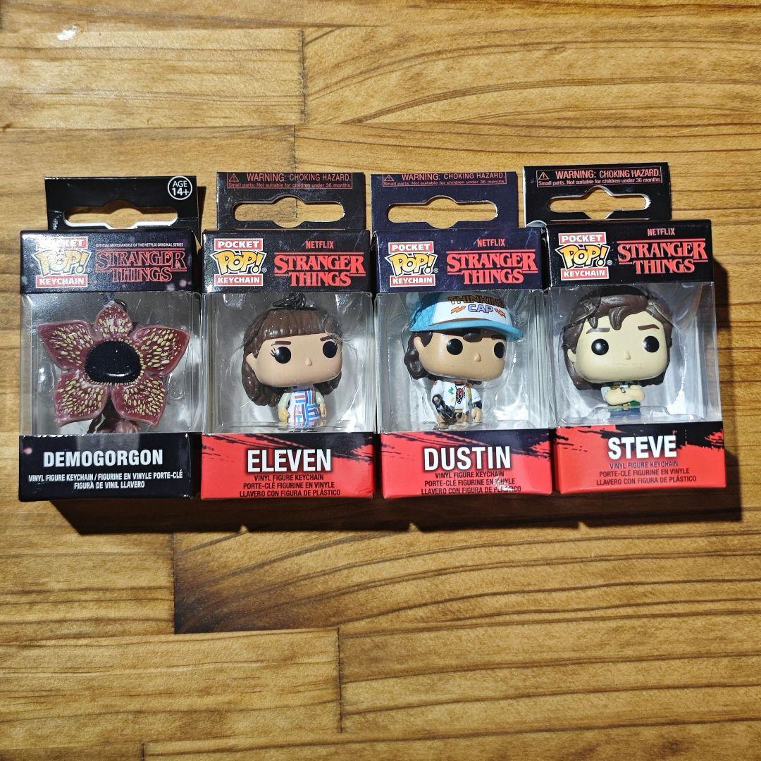 ストレンジャーシングス キーチェーン フィギュア 4個セット