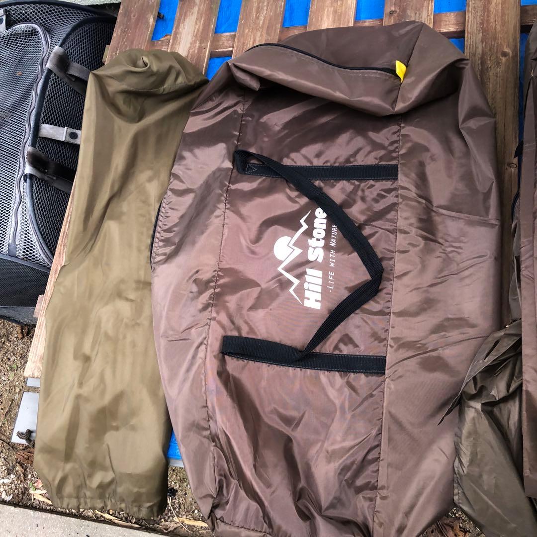 Hill Stone キャンプテント ブラウン・イエロー