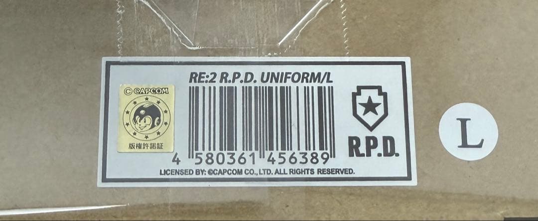 R.P.D. バイオハザードユニフォーム8点セット＋ベスト Lサイズ