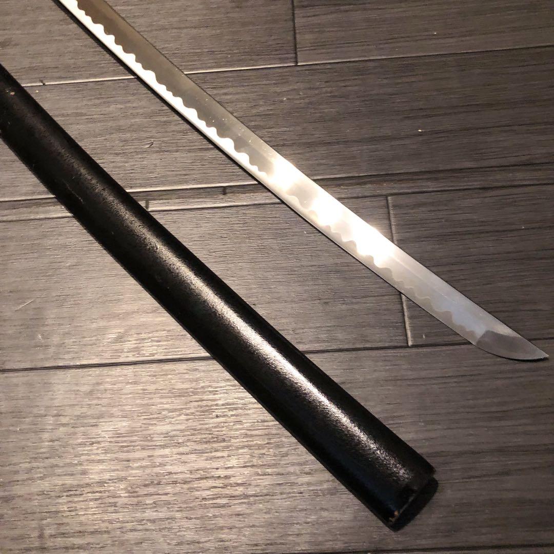 高級模造刀　居合刀　土佐美術刀剣　黒拵え　亜合金刀身　名刀