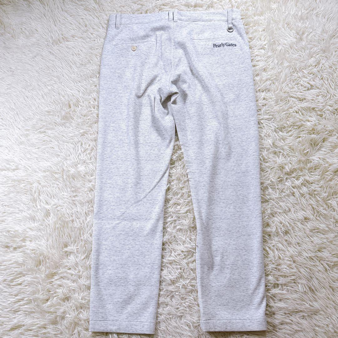 【サイズ6】 パーリーゲイツ　ロングパンツ　ゴルフ　メンズ　大きめ　オフホワイト