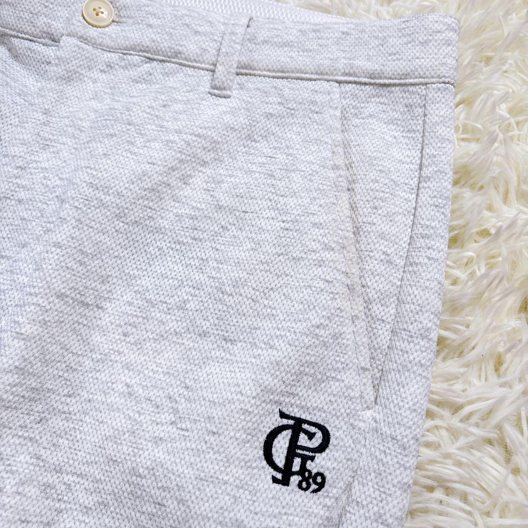 【サイズ6】 パーリーゲイツ　ロングパンツ　ゴルフ　メンズ　大きめ　オフホワイト