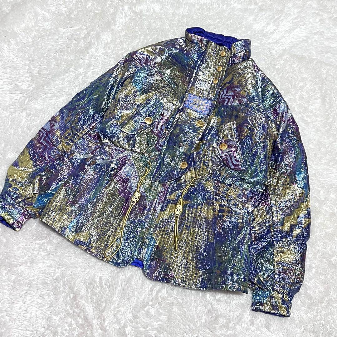 ヴィンテージ スノーウェア　上下　スキーウェア　金ボタン