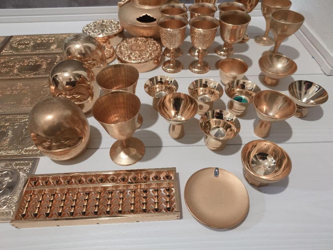 せ*ん様 金杯など 約8.5kg 金メッキ製品大量まとめ 24KGP ゴールドメ