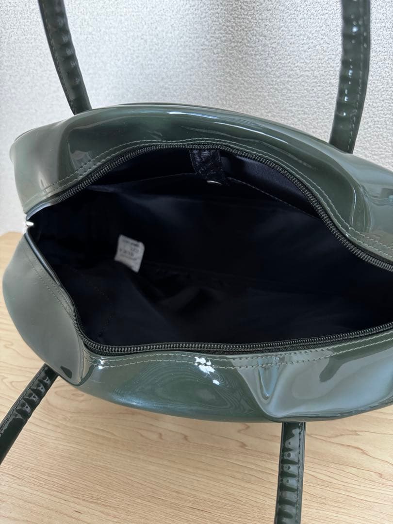 【新品未使用】ポルノグラフィティ グッズ エナメルボストン バッグ グリーン