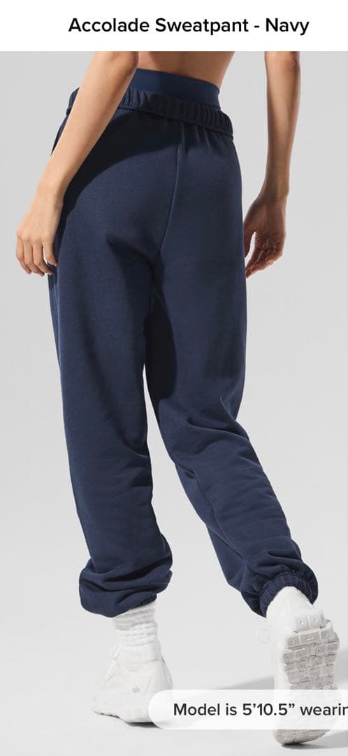 Alo Yoga☆新品☆タグ付☆accolade スウェットパンツ ネイビーXS