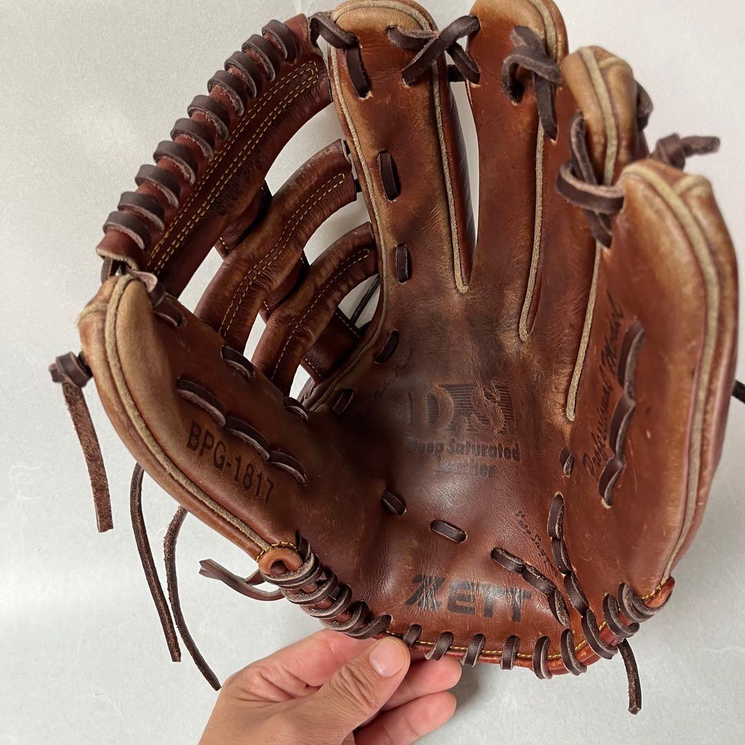 【80~90年代】ZETT 硬式グローブ 外野用