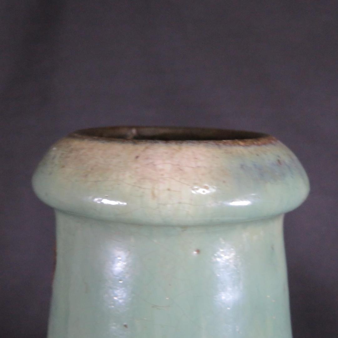 壺 笠間 民藝 高さ37センチ 窯傷 一輪挿し 飾り壺 イポ