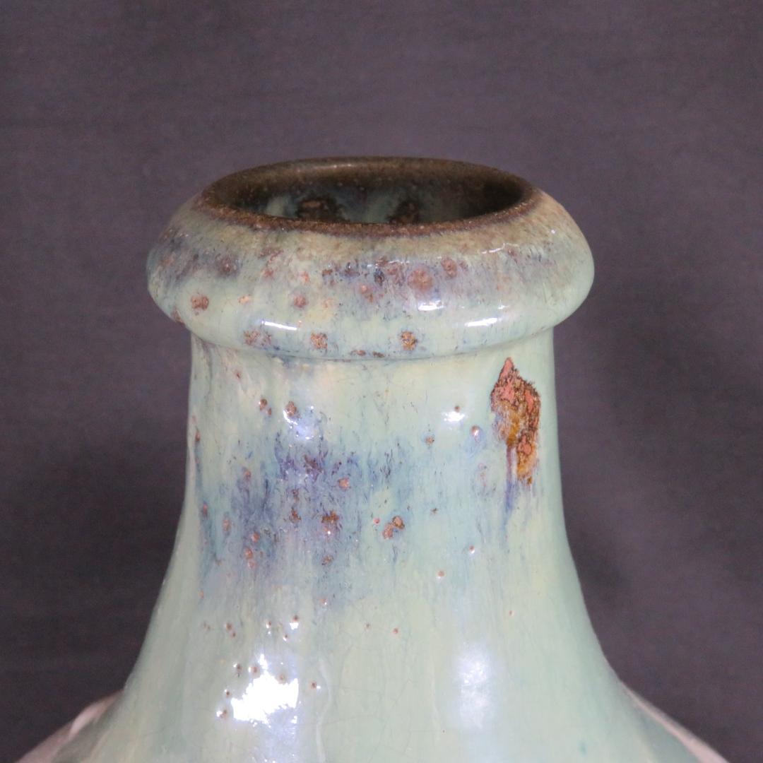 壺 笠間 民藝 高さ37センチ 窯傷 一輪挿し 飾り壺 イポ