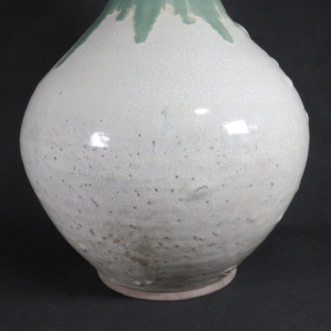 壺 笠間 民藝 高さ37センチ 窯傷 一輪挿し 飾り壺 イポ