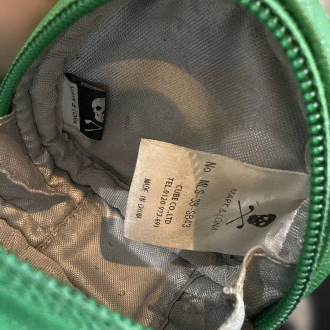 MARK & LONA ゴルフポーチ グリーン　ボールポーチ