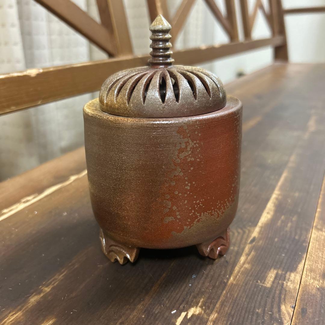 信楽焼　河合慶治　茶道具　香炉　工芸品