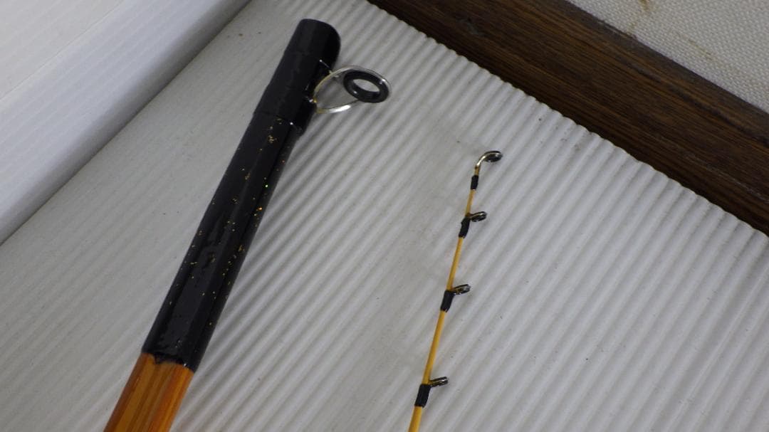 757/美品　和竿　船竿 一点物 収納袋付き　④