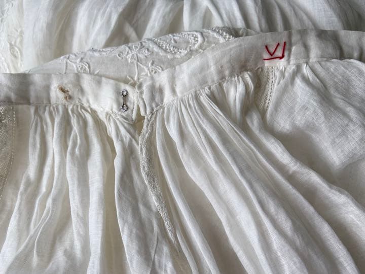 豪華*美しい手刺繍フランスアンティーク*スカート*手刺繍*アンティークレース