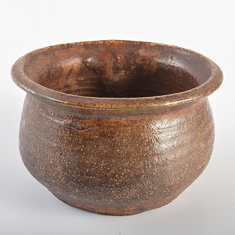 茶道具　伊賀焼　古伊賀　建水　時代箱　M　R7012