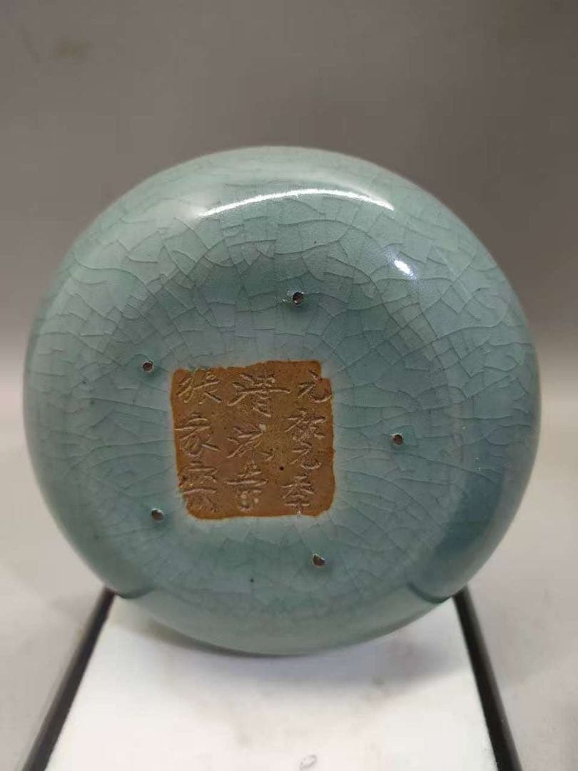 宋汝窯香炉　香薰炉　陶芸　骨董品　古美術品