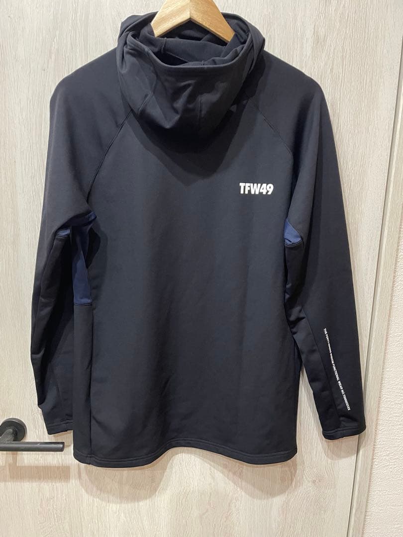 TFW49 LS BRUSHED HOODIE BK×NV サイズM