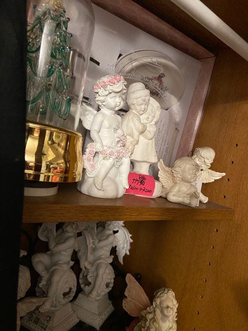 天使の彫刻 エンジェル　フェアリー妖精　園芸　オブジェ　置物