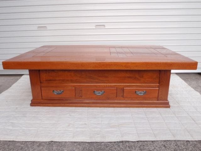 希少！新品♪120巾 欅 ケヤキ 長火鉢 囲炉裏テーブル 座敷机 検/鉄瓶