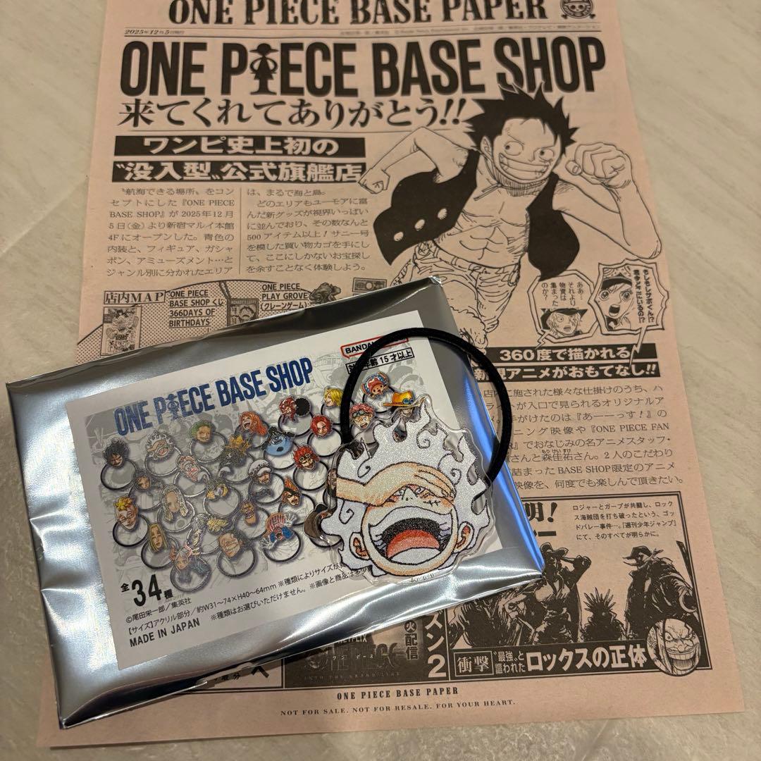 ONEPIECE かおかおおかおヘアゴム　ギア5ルフィ