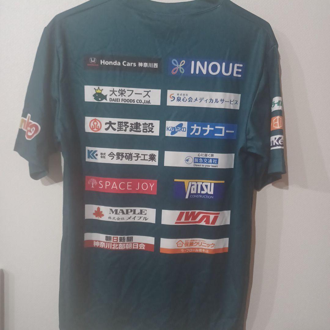 【受注生産】SC相模原 アップ用プラクティスシャツ、パンツ スポンサーマーキング