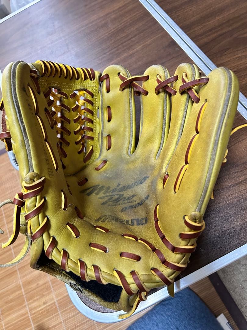 ミズノプロORDER 軟式グローブ イエロー