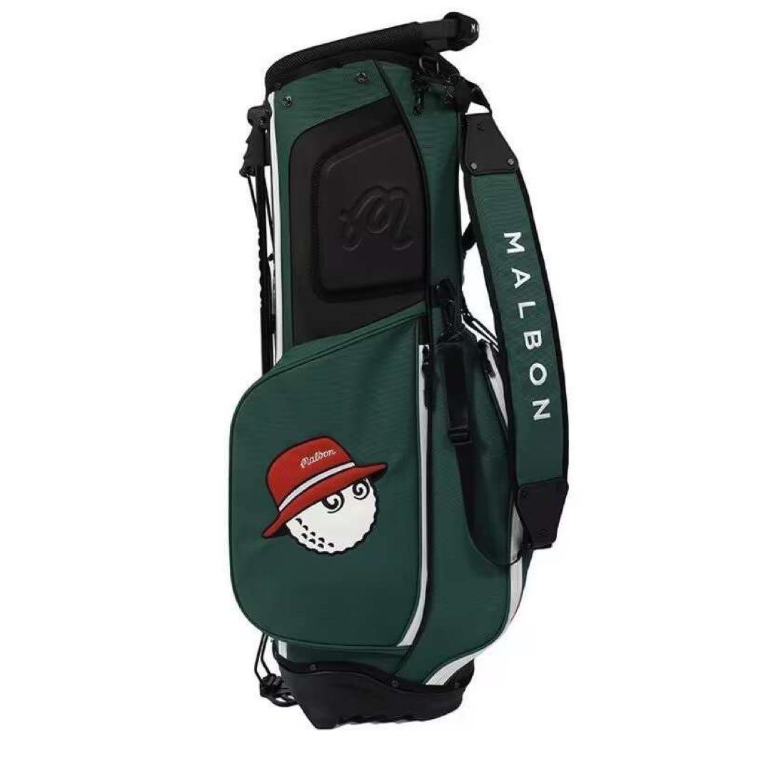マルボン　malbon ゴルフ　キャディバッグ　スタンドバッグ グリーン