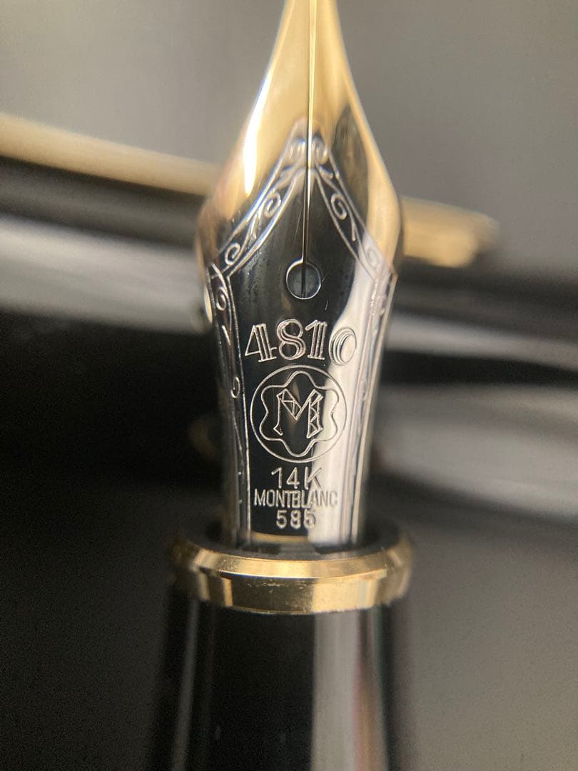 モンブラン　マイスターシュティック　極美品4810黒 14k 万年筆