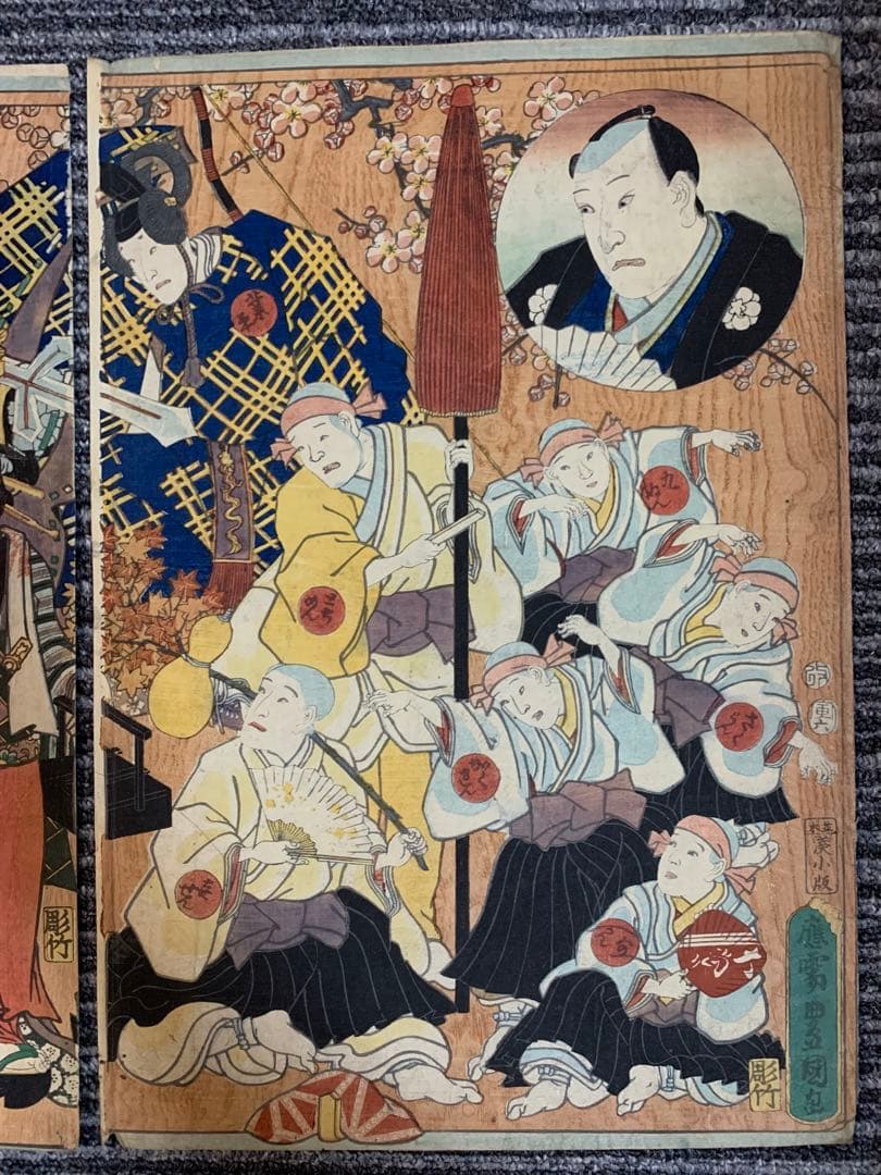 木版画 江戸時代 浮世絵師 歌川豊国 大判 木版浮世絵 武者絵 美人絵 日本画