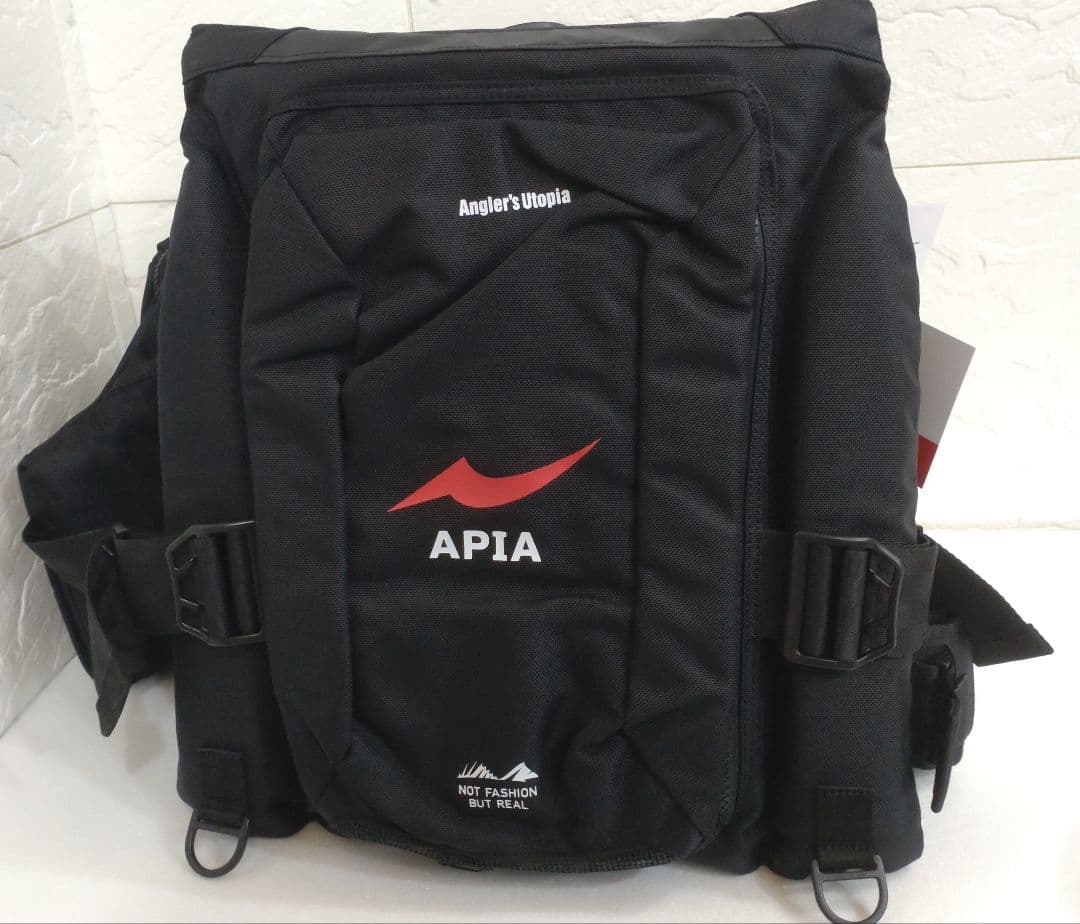 アピア　アングラーズサポートベスト　 Ver.4　2ルームポーチブラック