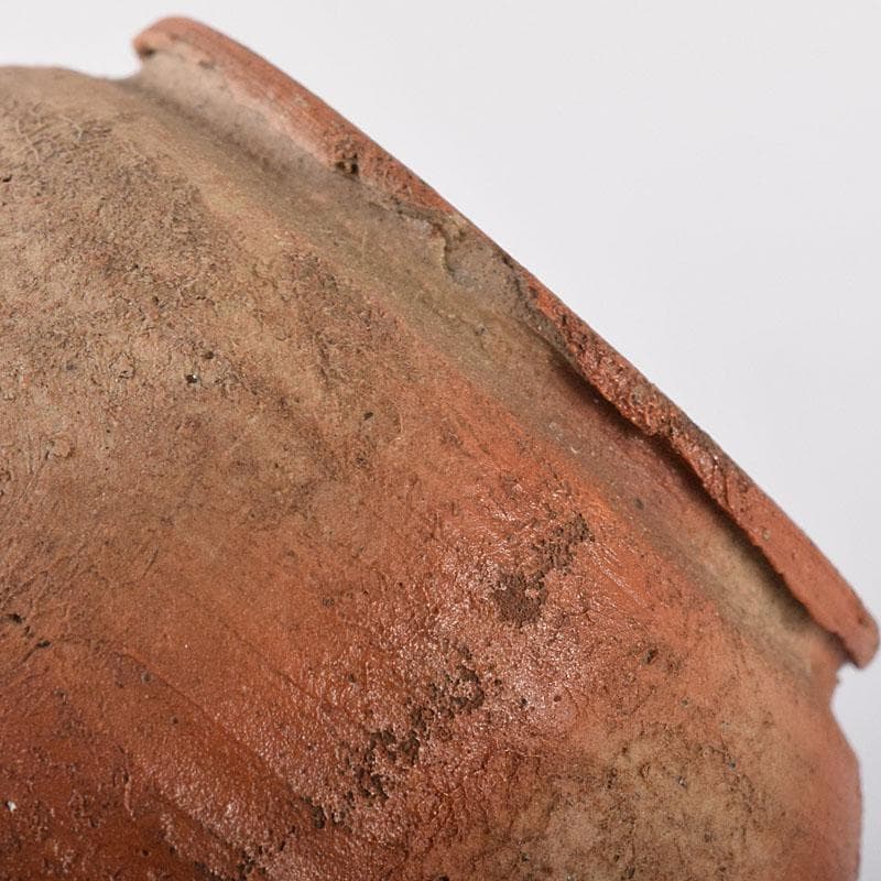 茶道具　備前焼　古備前　銅金具　掛花生　時代箱　V　R8654