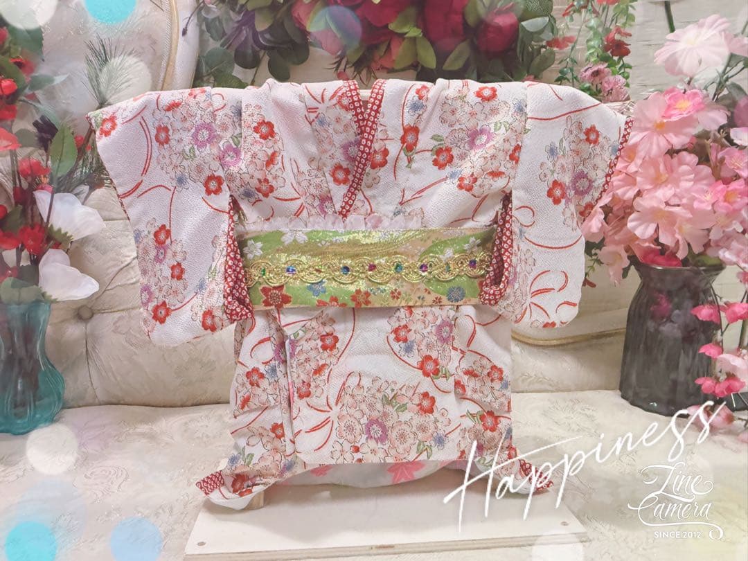 B420.pon2pan2☆オーダー☆犬お着物☆犬お引き摺りお着物